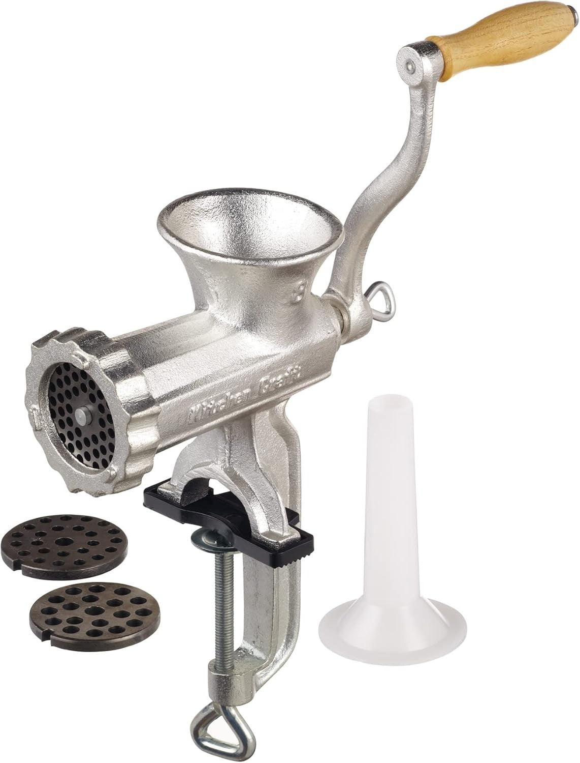 Cast Iron Meat Mincer Manual Sausage Maker Hand Crank Grinder No 5