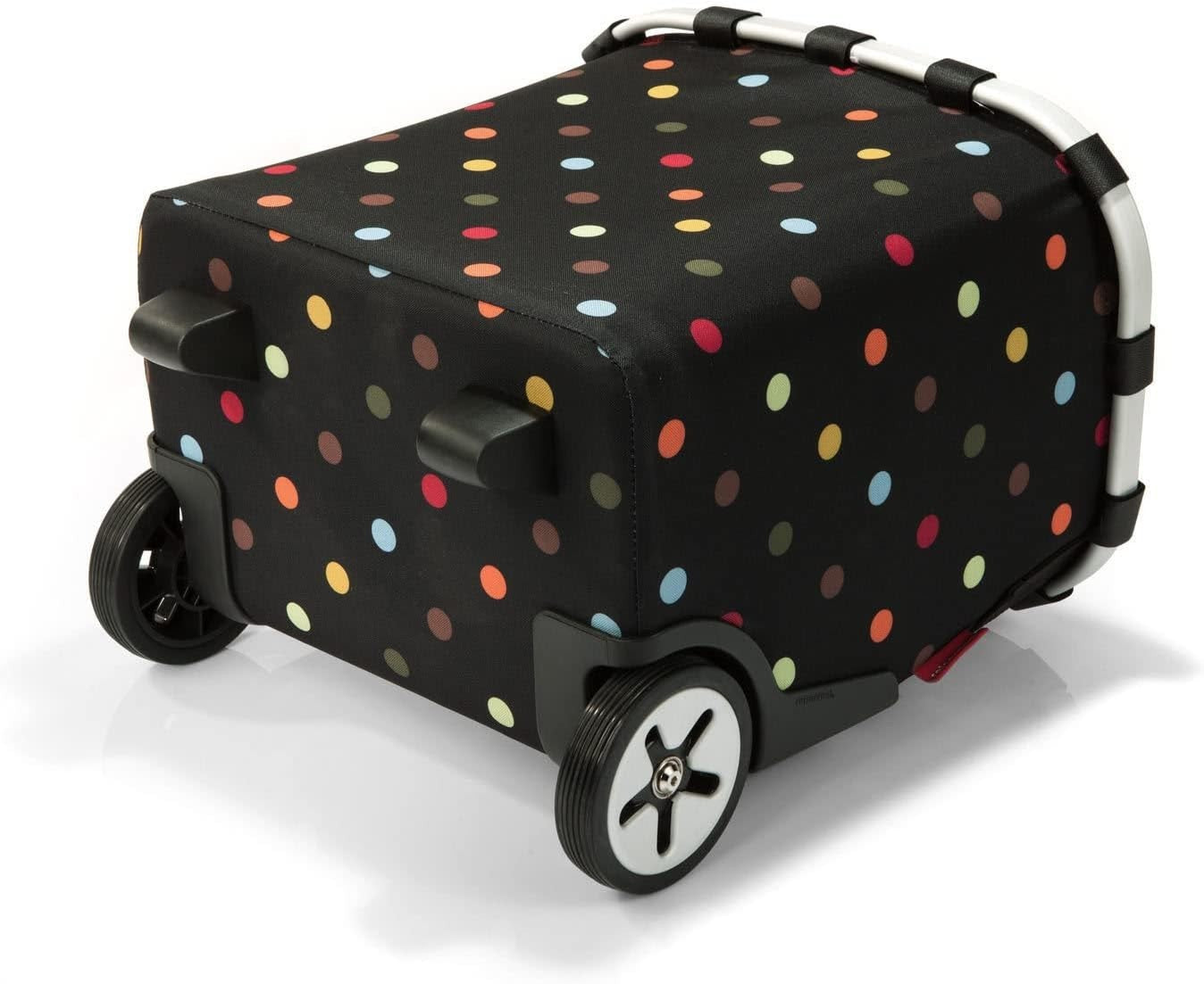 Luxury Shopping Trolley Bag Removable Fabric Basket Water Resistant Dots