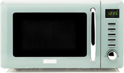 Retro Digital Microwave Oven 20L – Sage Green, 800W Compact
