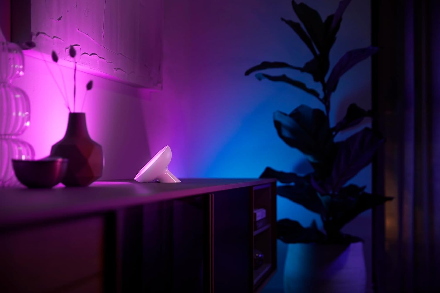 Smart Color LED Table Lamp with Bluetooth & Voice Control, 16M Colors
