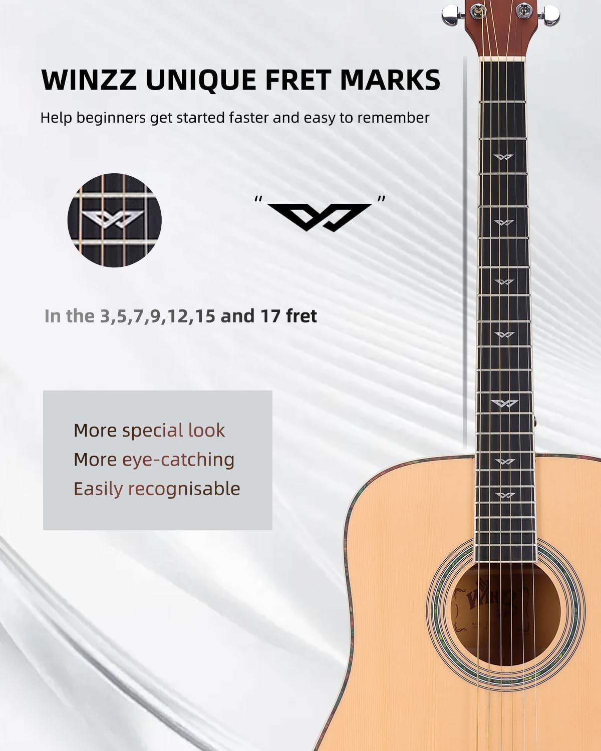 Full Size 4/4 Acoustic Guitar Starter Kit Spruce Steel String
