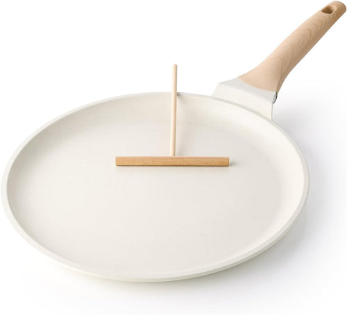 30 cm Kordisen White Non-Stick Crepe & Dosa Pan with Spreader