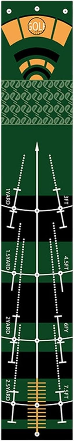 Golf Putting Mat 29” Indoor Practice Green with Alignment Lines Training Aid