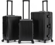 Cabin & Check In Suitcase ABS Hard Shell TSA Lock 8 Spinner Wheels