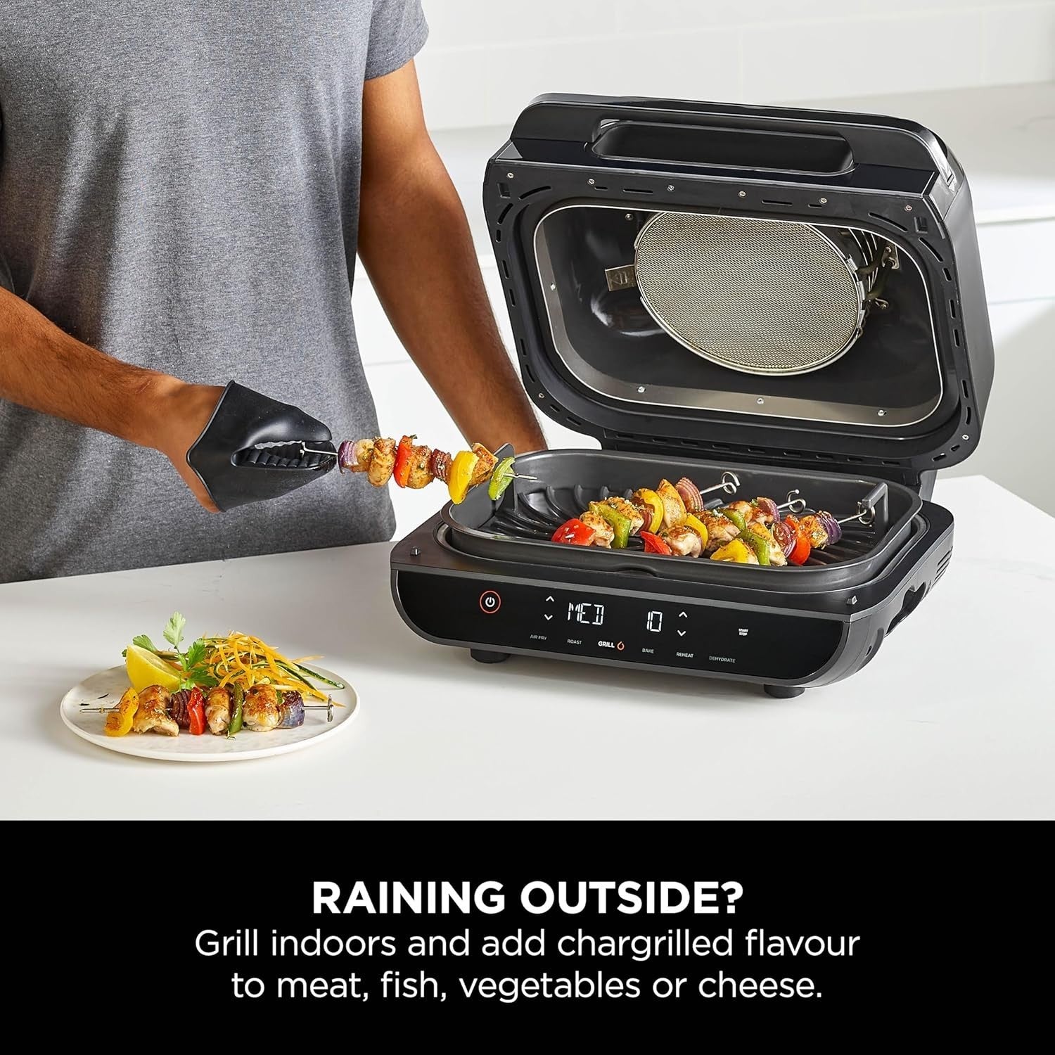 Health Grill Air Fryer 6in1 Digital Temp Probe 5.7L Pot XXL Plate