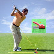 Golf Swing Trainer 3 Alignment Sticks Angle Dial Aid
