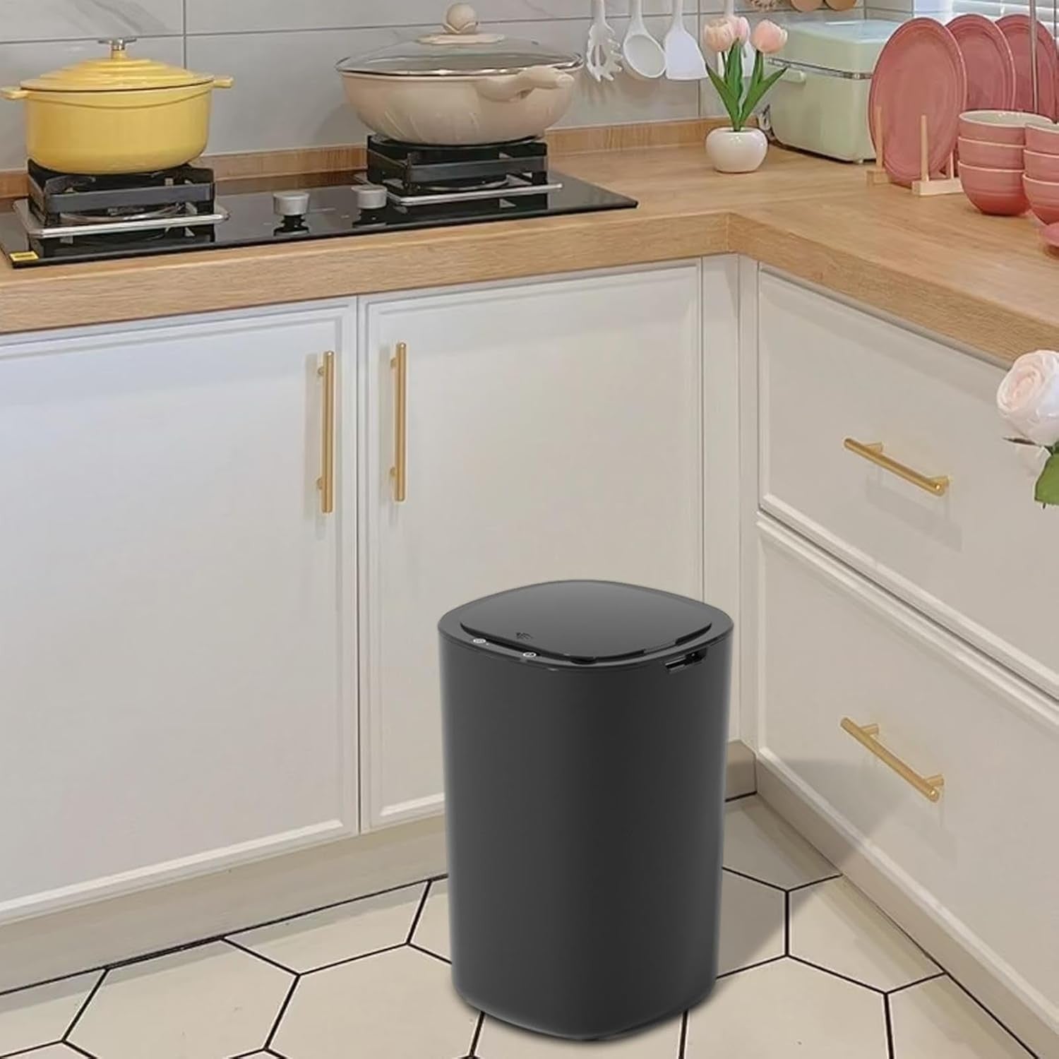 12L Motion Sensor Trash Can Touchless Kitchen Bathroom