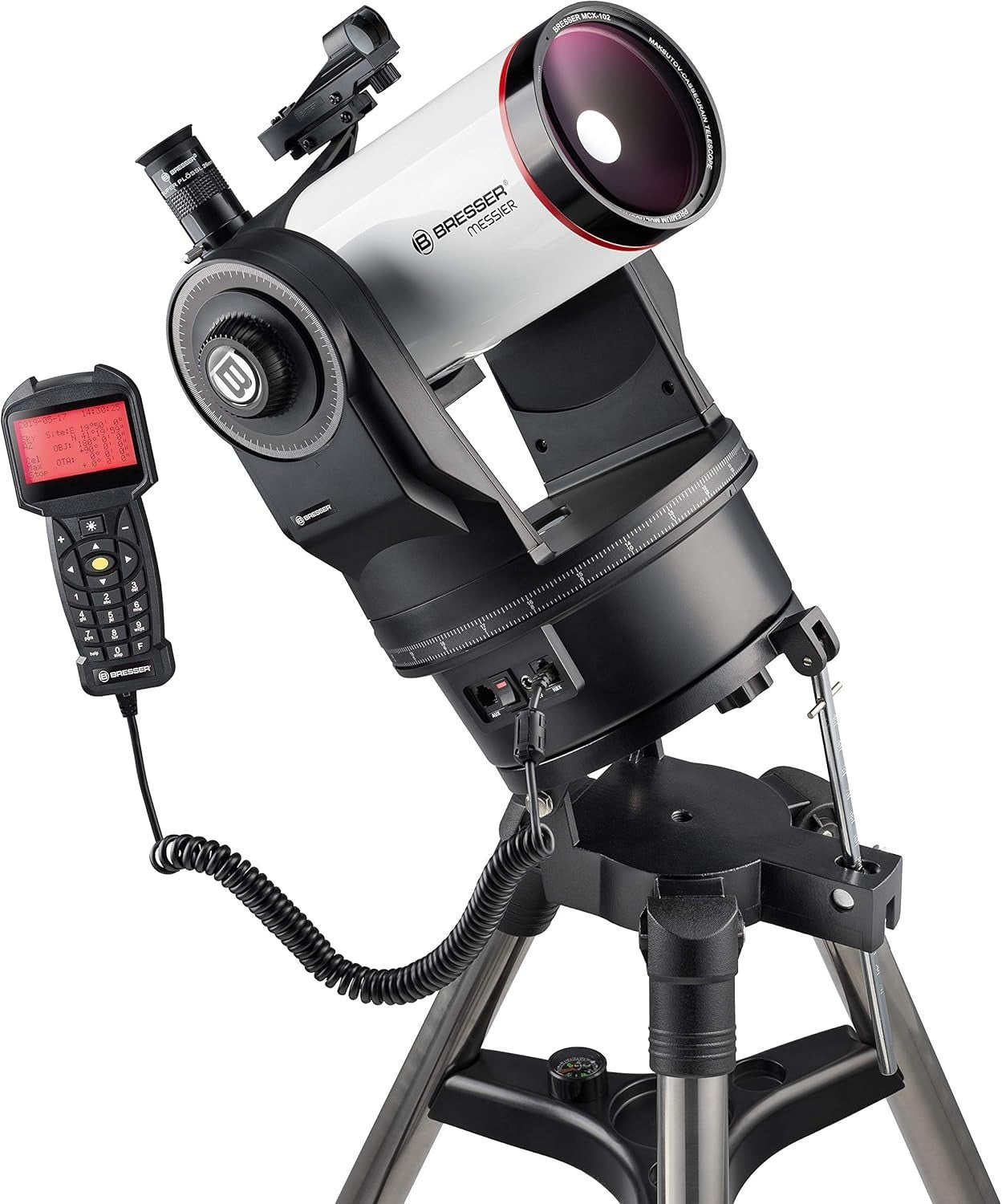 102/1470 GoTo Maksutov Telescope EQ/AZ Mount w/ Tripod & Smartphone Holder