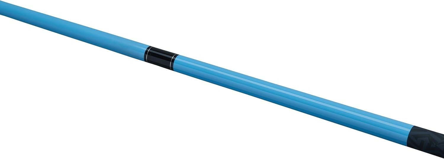 Carbon Composite Snooker Pool Cue 57in 10mm Tip 50/50 Joint Blue