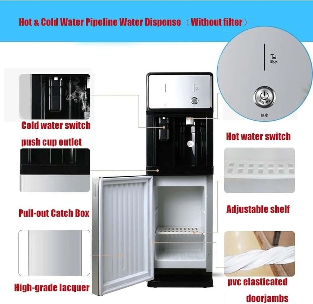 Freestanding Hot Cold Ice Water Cooler Mains Fed Dispenser Home Office