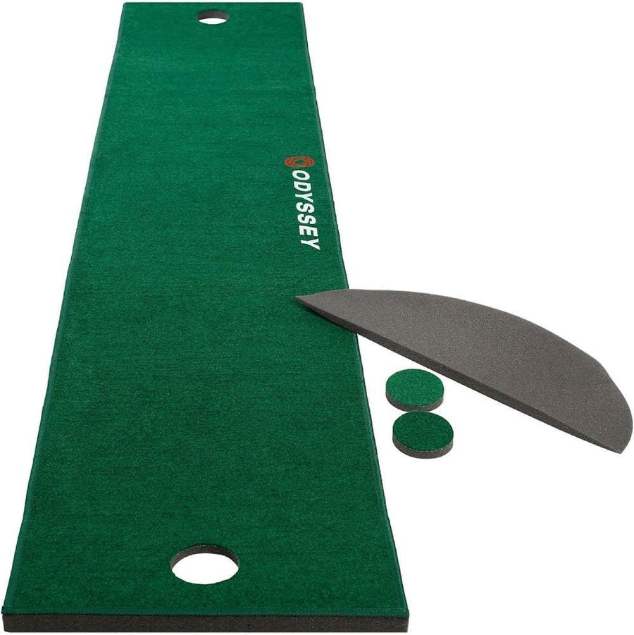 Golf Putting Mat Indoor Practice Green Training Aid w/ Ramp 10ft