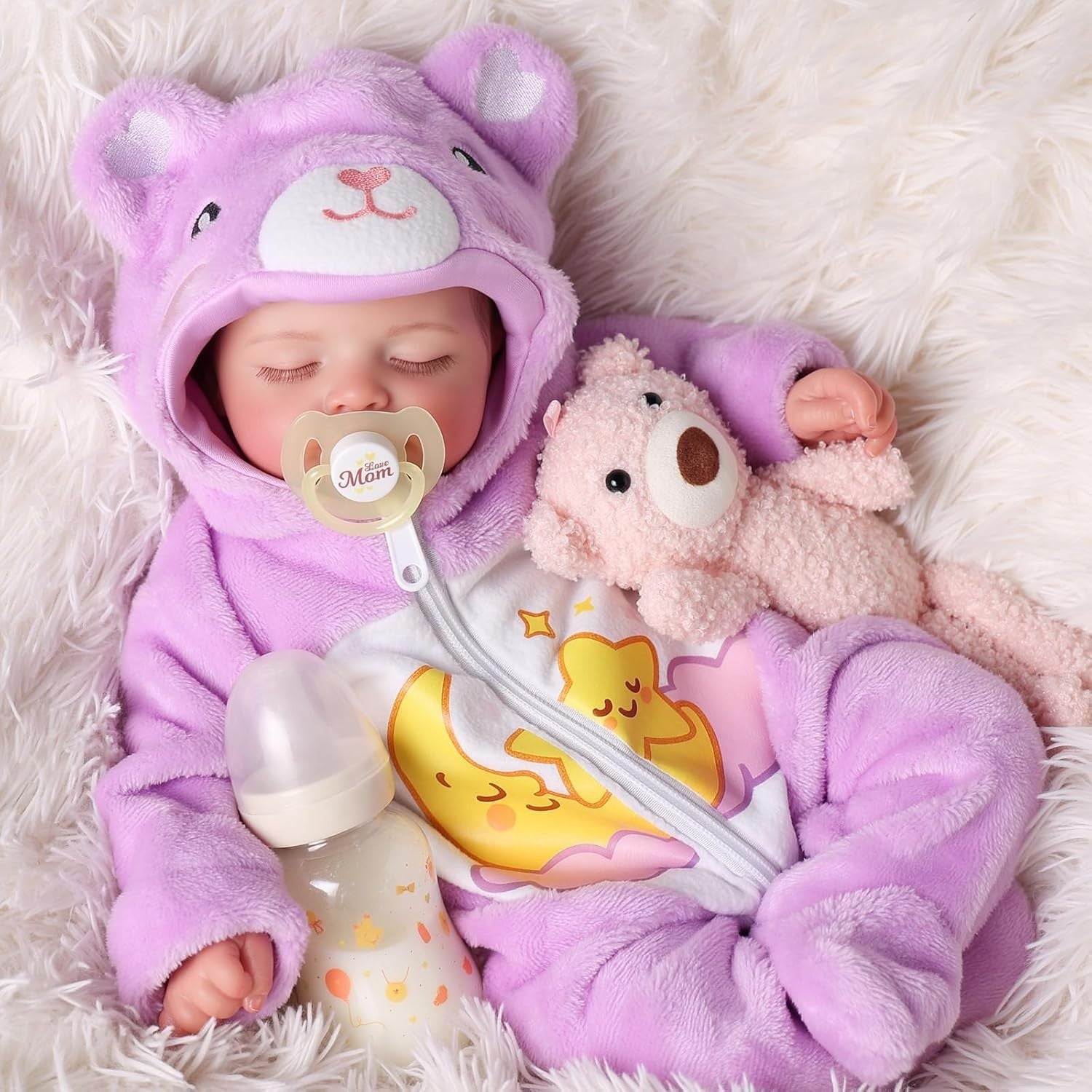 20 Inch Reborn Baby Doll Soft Cloth Body Realistic w Accessories