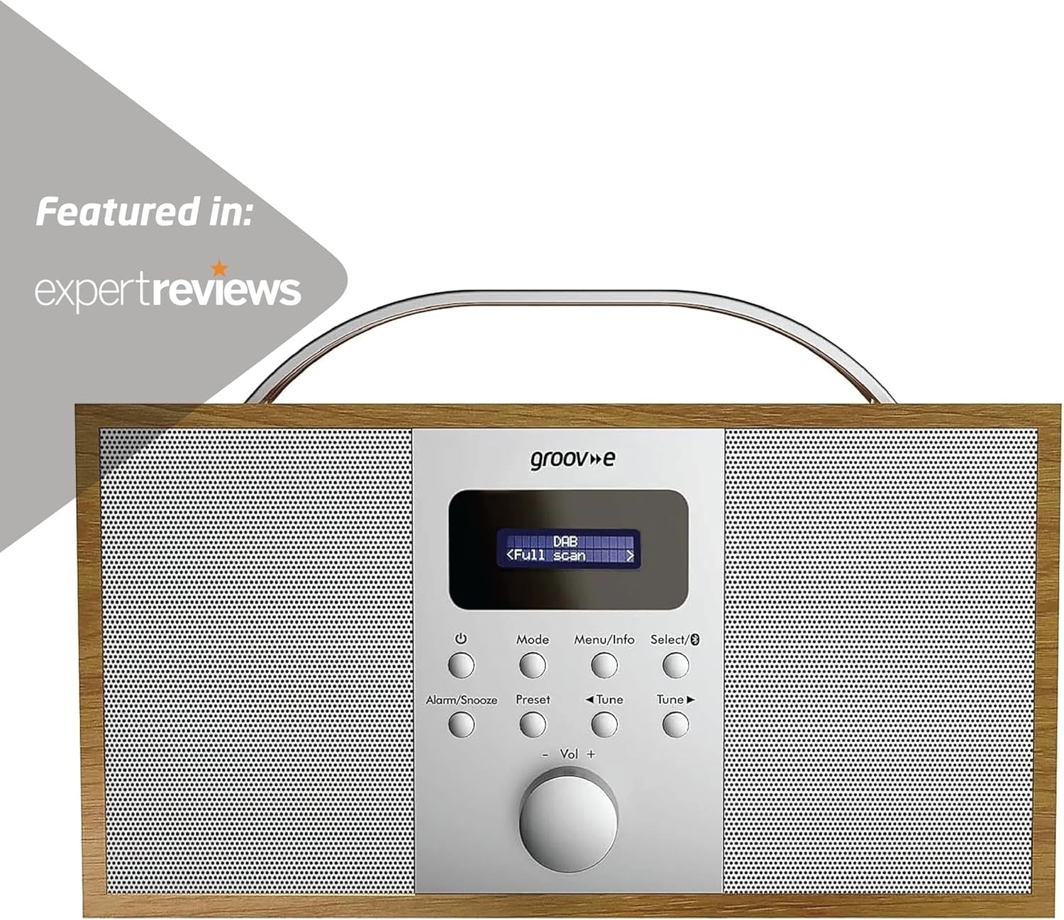 DAB DAB+ FM Digital Radio Bluetooth Alarm Clock Wooden Stereo Portable