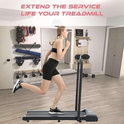Under Desk Walking Pad Treadmill Foldable 1-10Km/H 2HP Home Cardio Gym