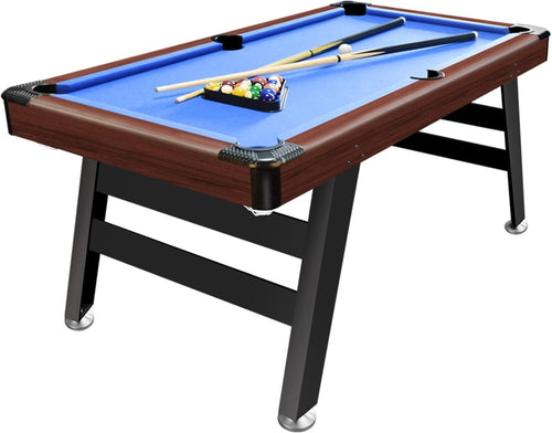 5FT Pool Table Billiards Snooker Set Solid Wood w Cues Balls