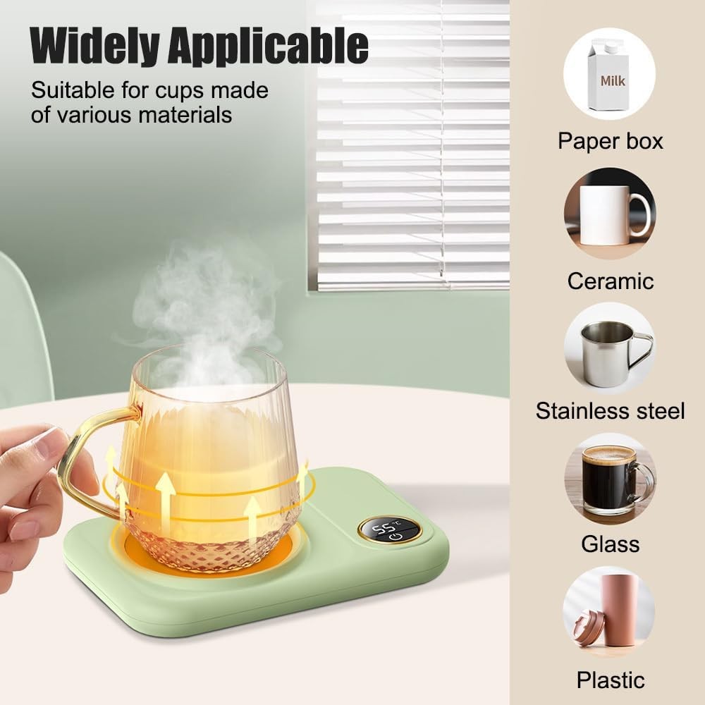 Coffee Mug Warmer 10W USB Heating Plate 3 Temp Auto Shut Off