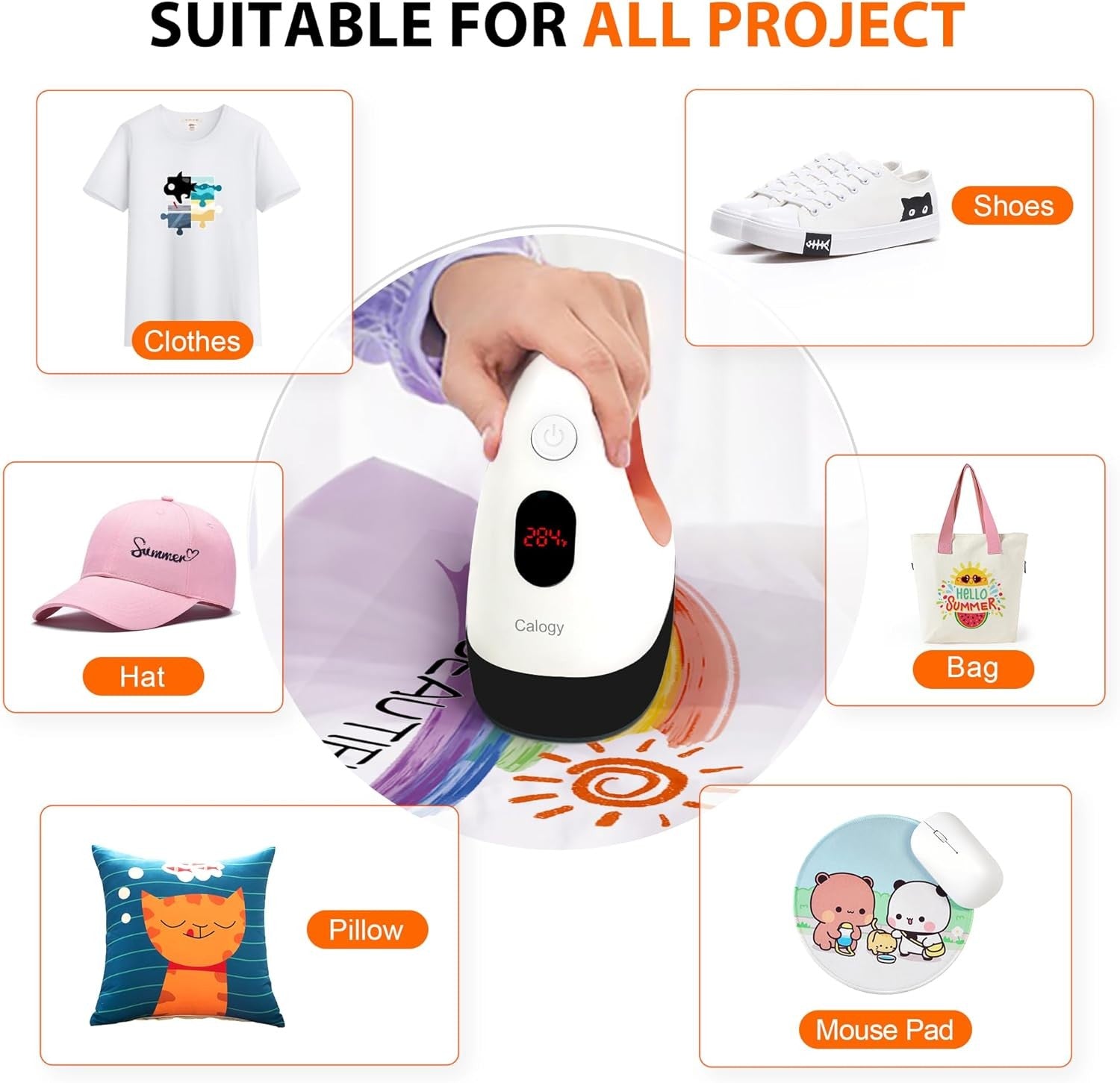 Mini Heat Press Machine Heat Transfer Tool T Shirts Hats Crafts