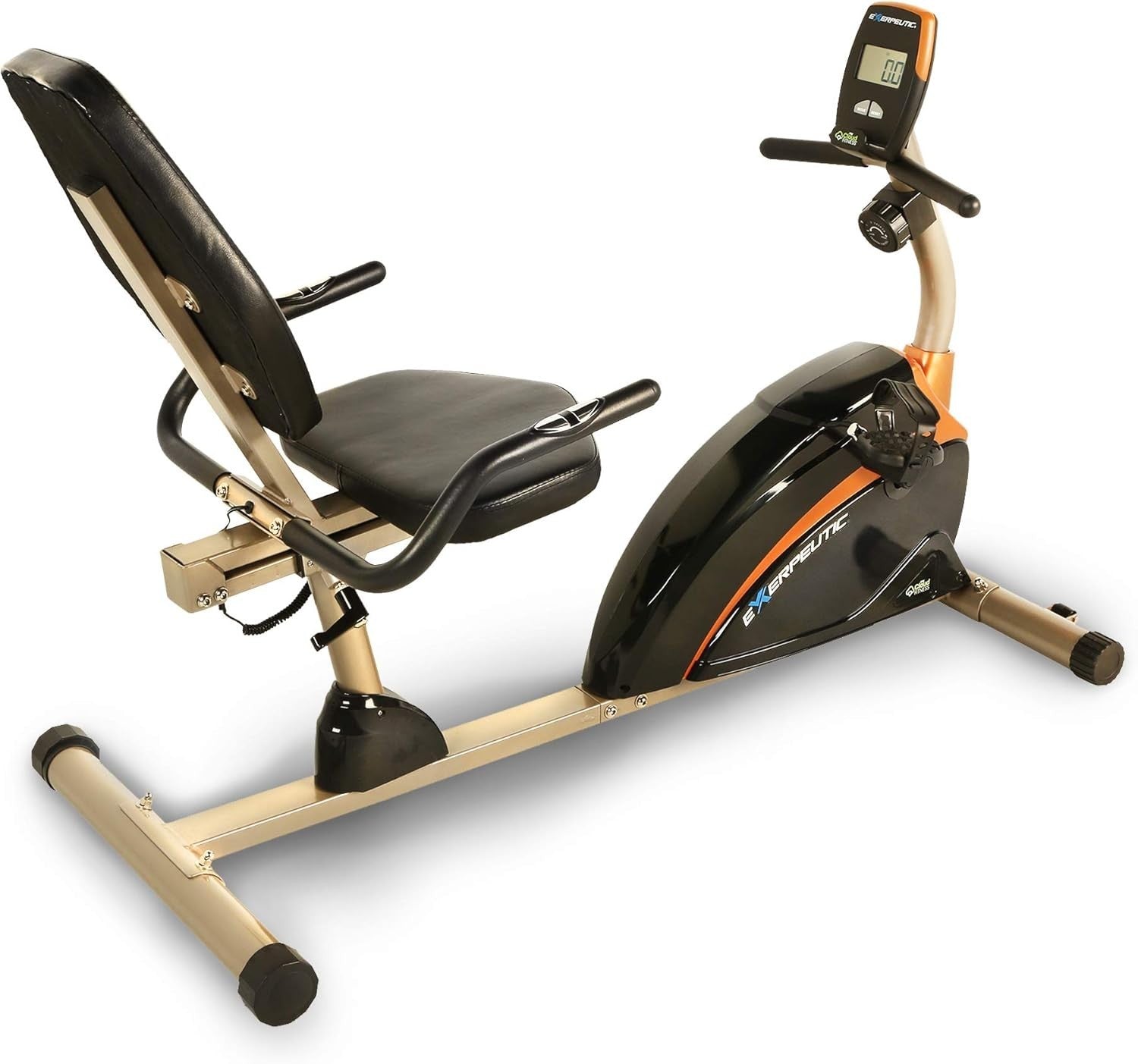 Recumbent Exercise Bike Magnetic LCD Pulse Oversized Seat Quiet Home Fitness