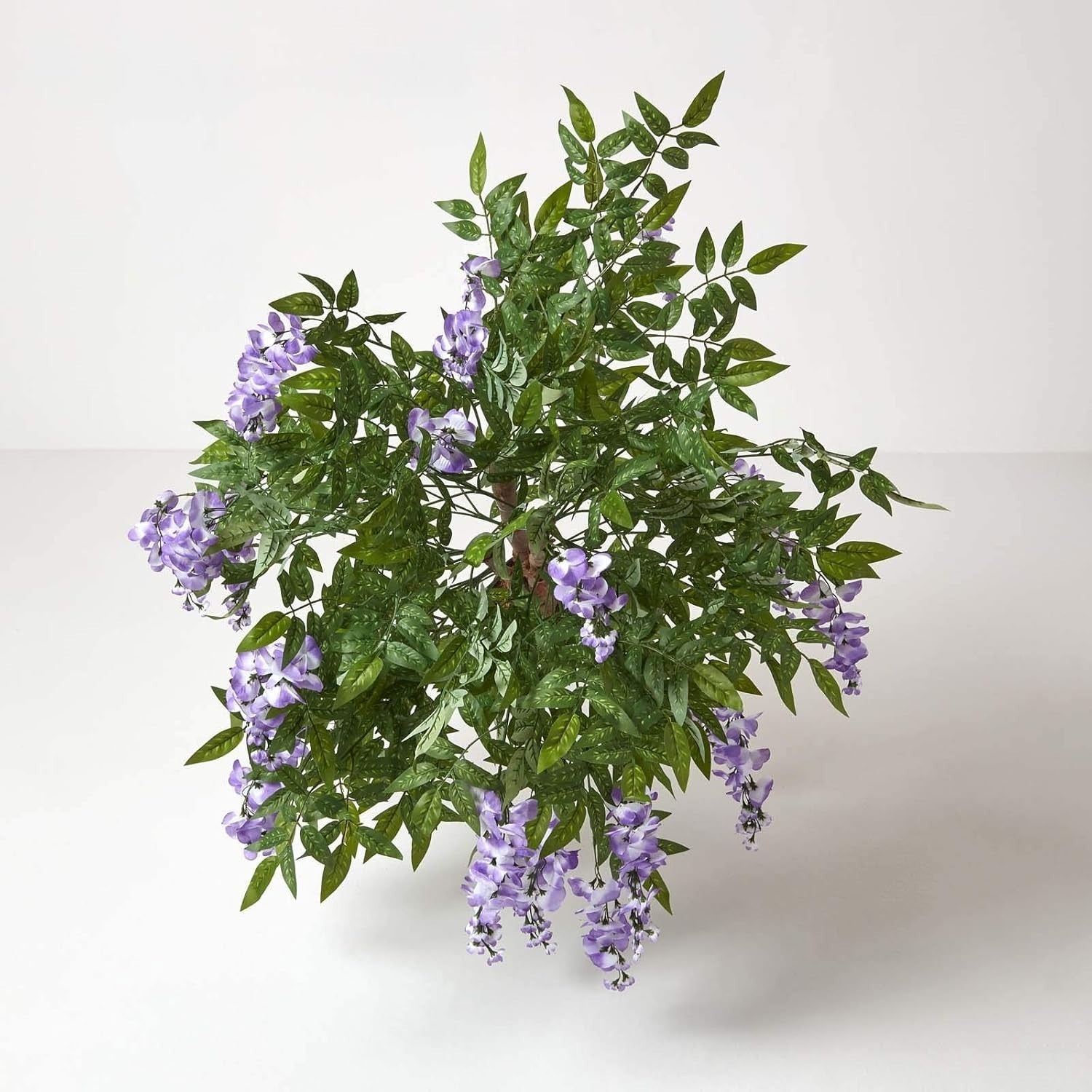 5ft Artificial Wisteria Tree in Weighted Pot Lilac Faux Hanging Flower Decor