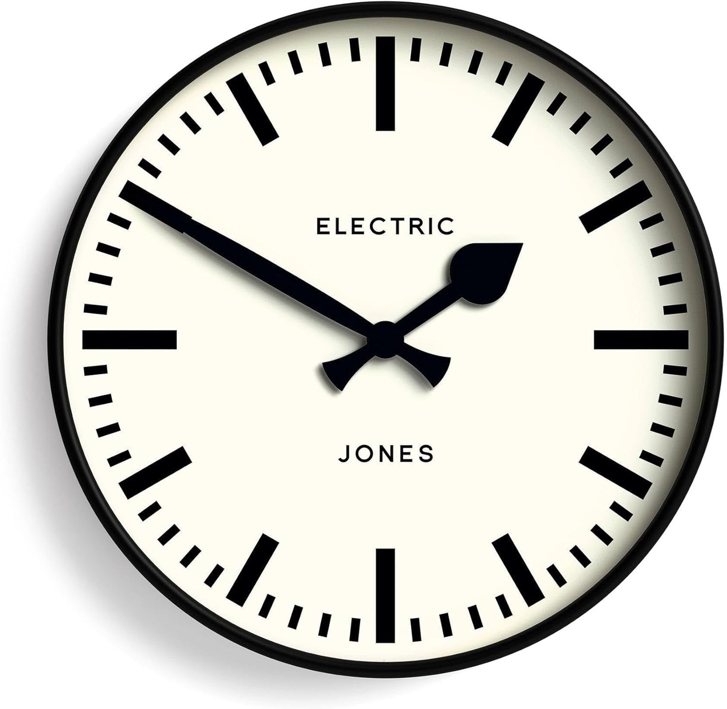 30cm Modern Wall Clock Silent Quartz Station Style Round Clock Home Office