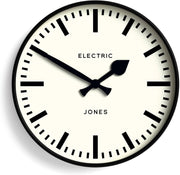 30cm Modern Wall Clock Silent Quartz Station Style Round Clock Home Office