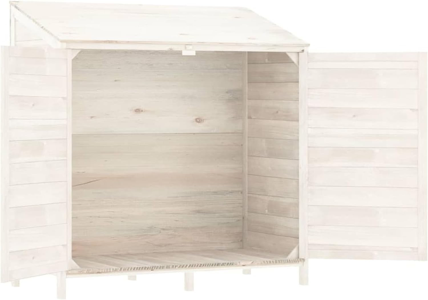 Outdoor Wooden Garden Shed 102x52x112cm Storage Box Weather-Resistant