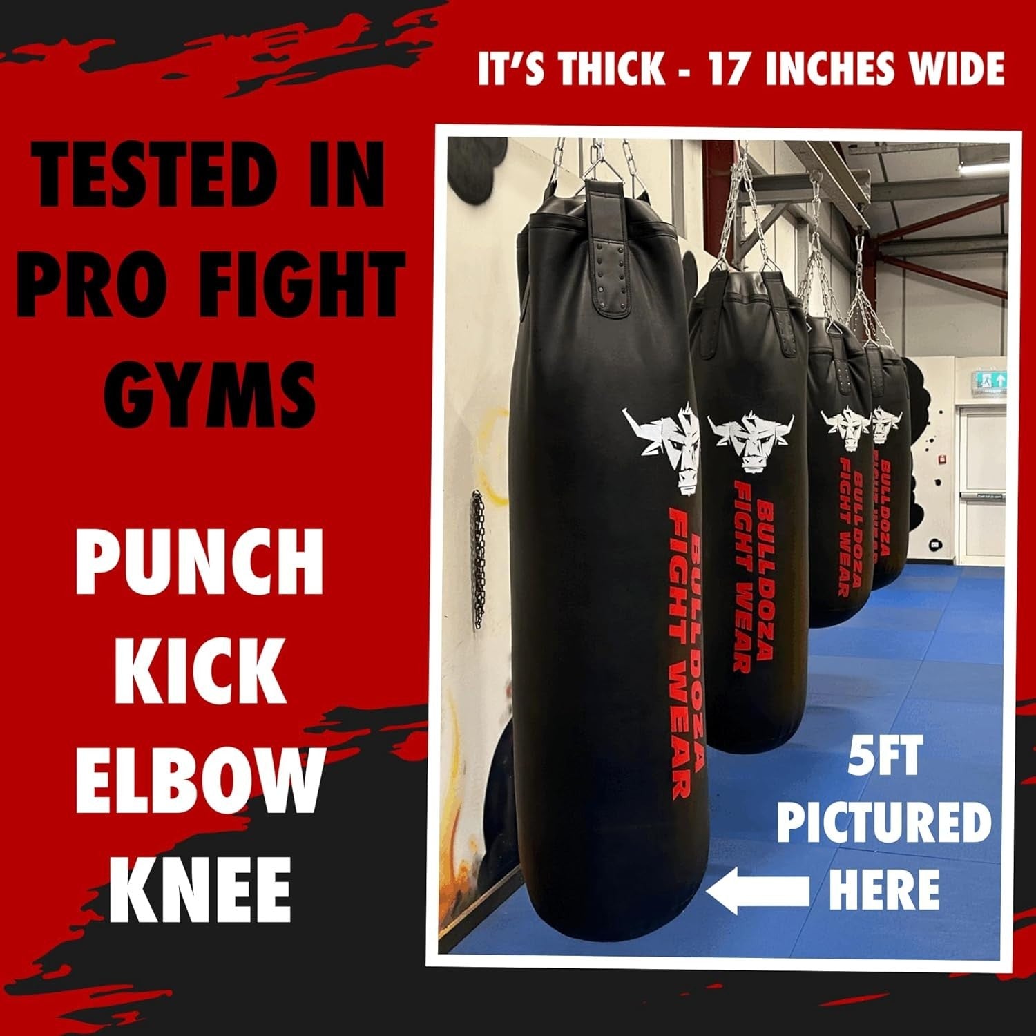 4FT XL Self Fill Heavy Boxing Punch Bag MMA Kickboxing Pro Training