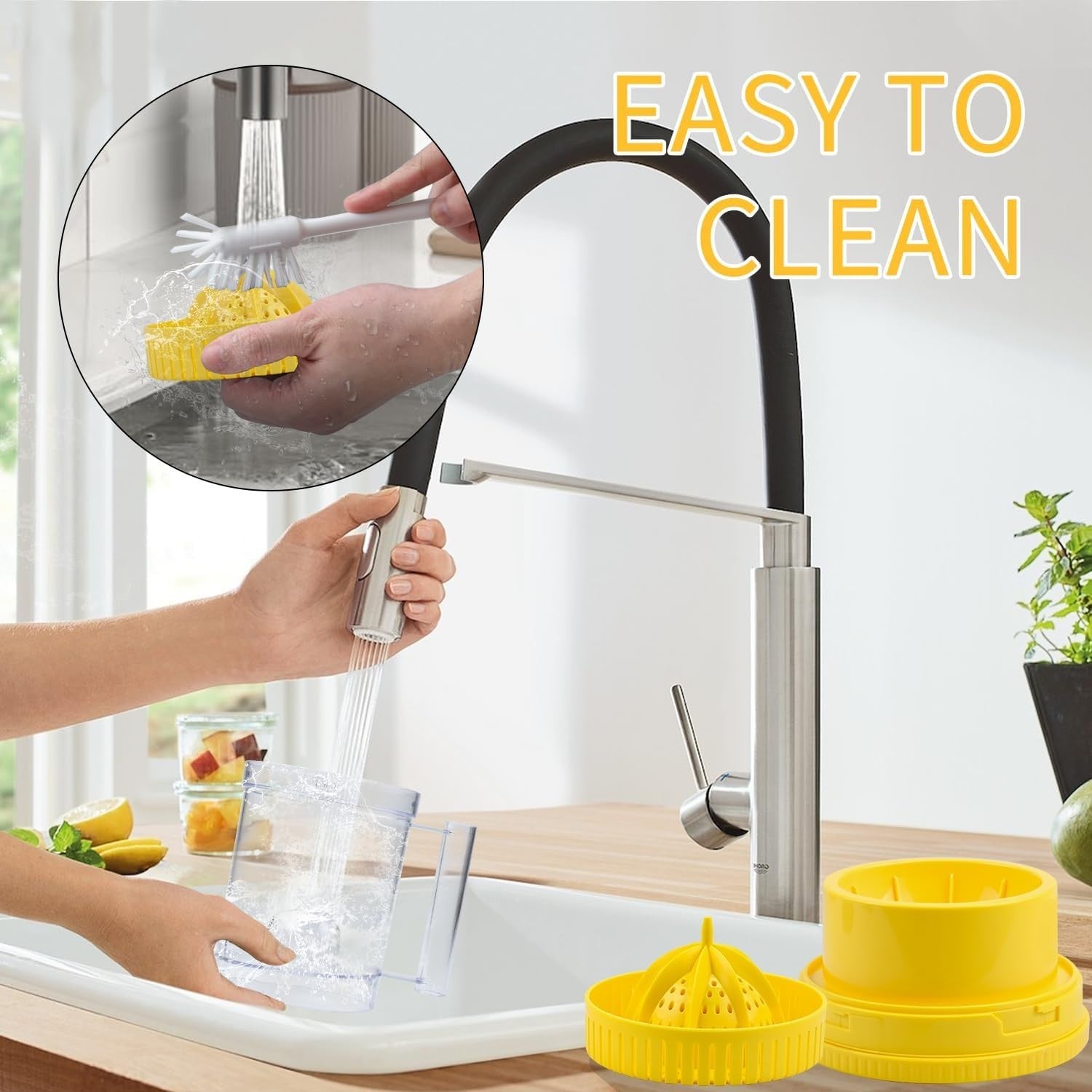 Cordless Electric Citrus Juicer USB Rechargeable Touch Control Portable