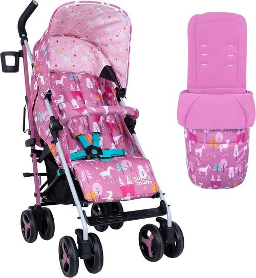 Ultra Light Umbrella Pushchair 25kg Load, Footmuff, One-Hand Fold