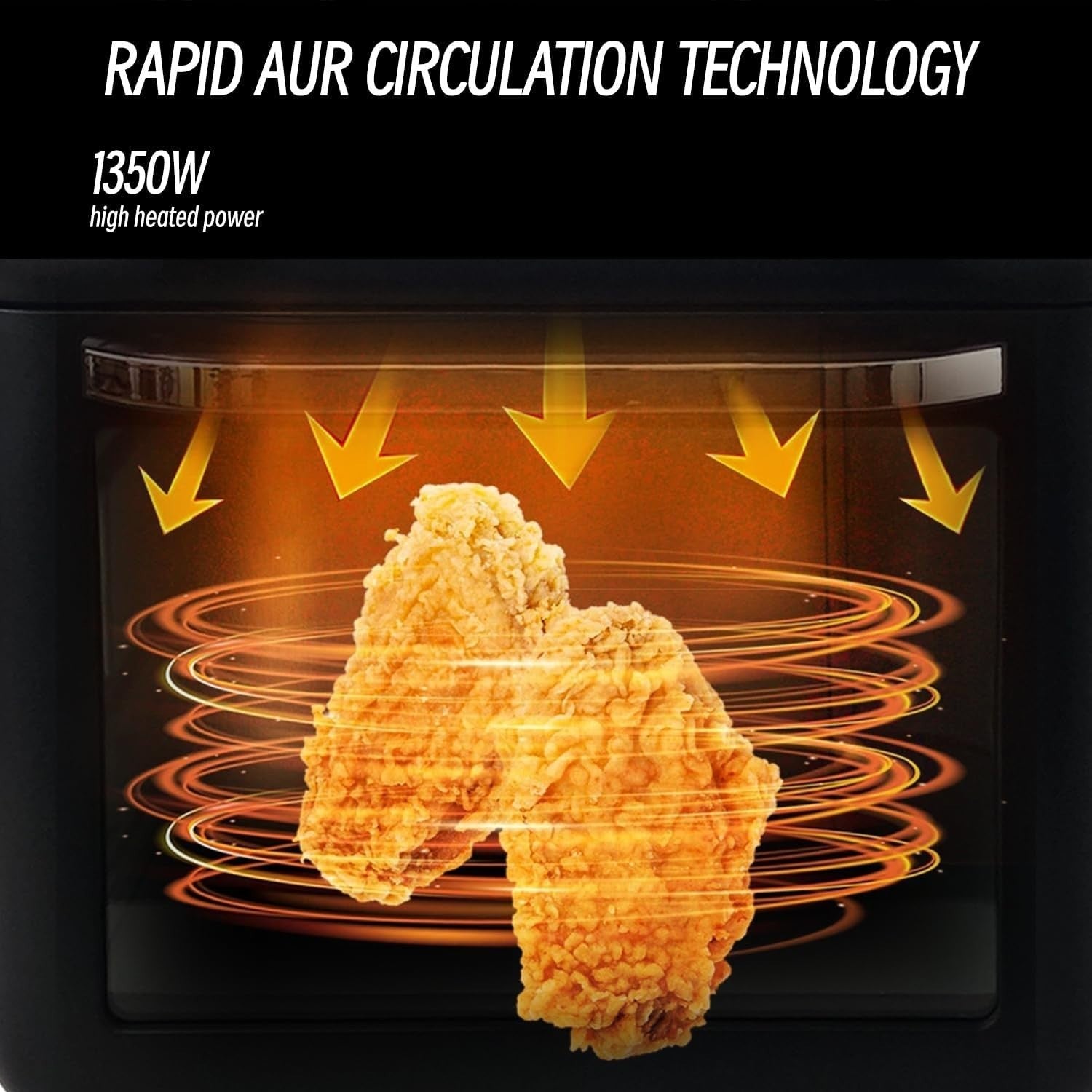 10L Air Fryer Oven Mini Oven Oil-Free Grill Roast Bake Compact 360° Crisp Easy