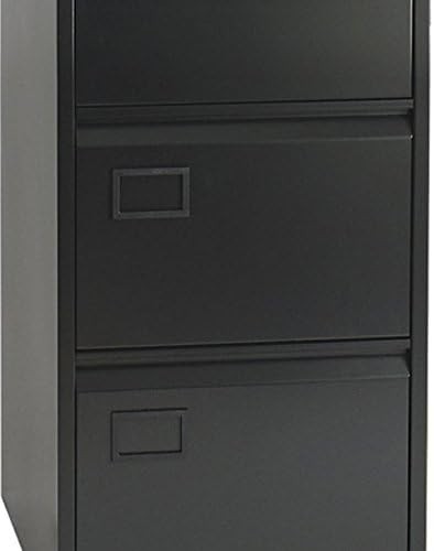 3 Drawer Steel Filing Cabinet Lockable Office File Storage A4 Foolscap
