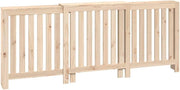 Radiator Cover Solid Wood 210x21x85cm Natural Finish | Slatted Design