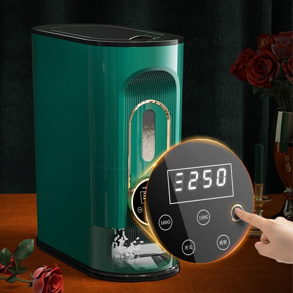 10KG Intelligent Electric Rice Dispenser Airtight Automatic Grain Bin