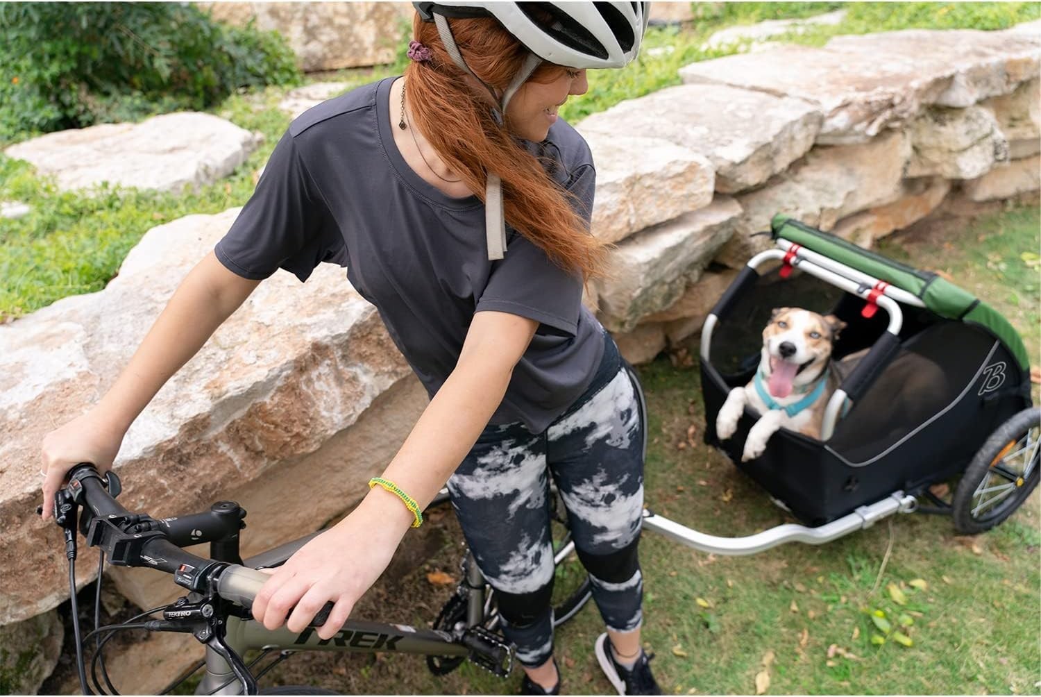 Pet Bike Trailer with Mesh Windows Lightweight Cargo Wagon for Dogs Cats