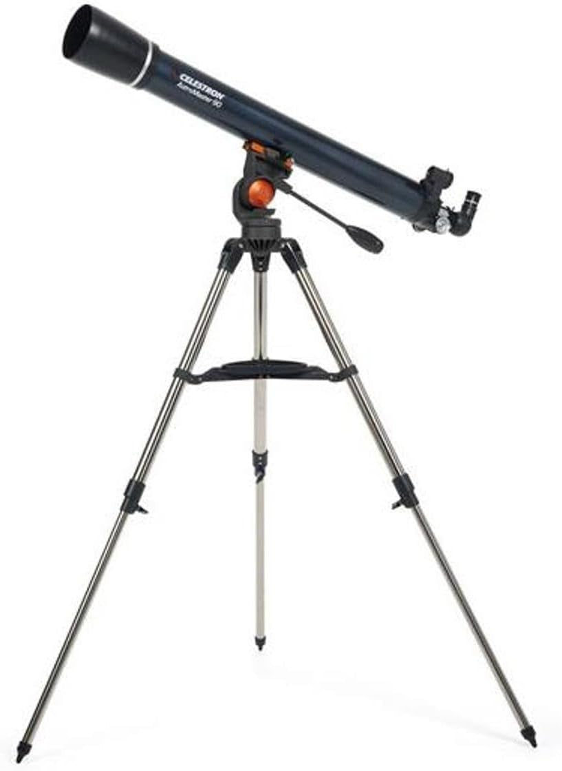 Powerful 90mm Refractor Telescope w/ Tripod, Plossl Eyepieces & StarPointer Find
