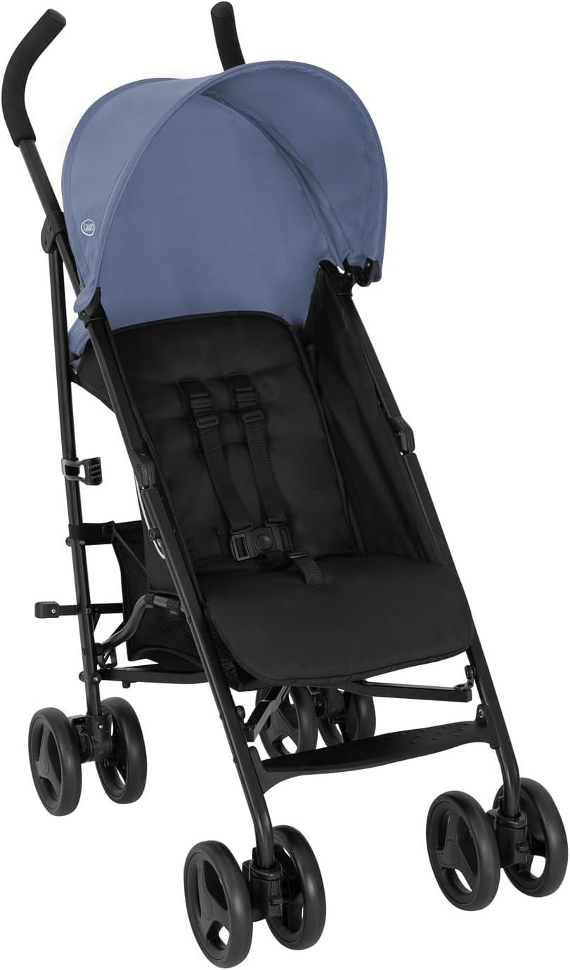 Compact Lightweight Baby Stroller Easy Fold Pushchair from Birth to 3 Years Blue