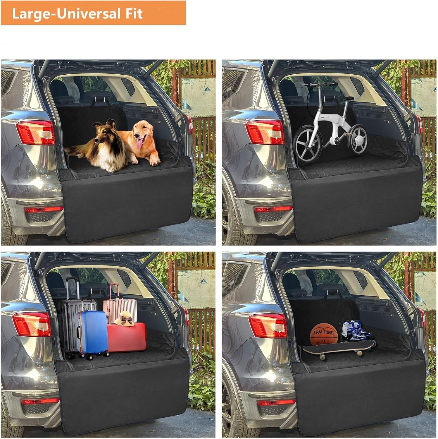 Waterproof SUV Dog Cargo Liner Trunk Seat Cover Non Slip Protector