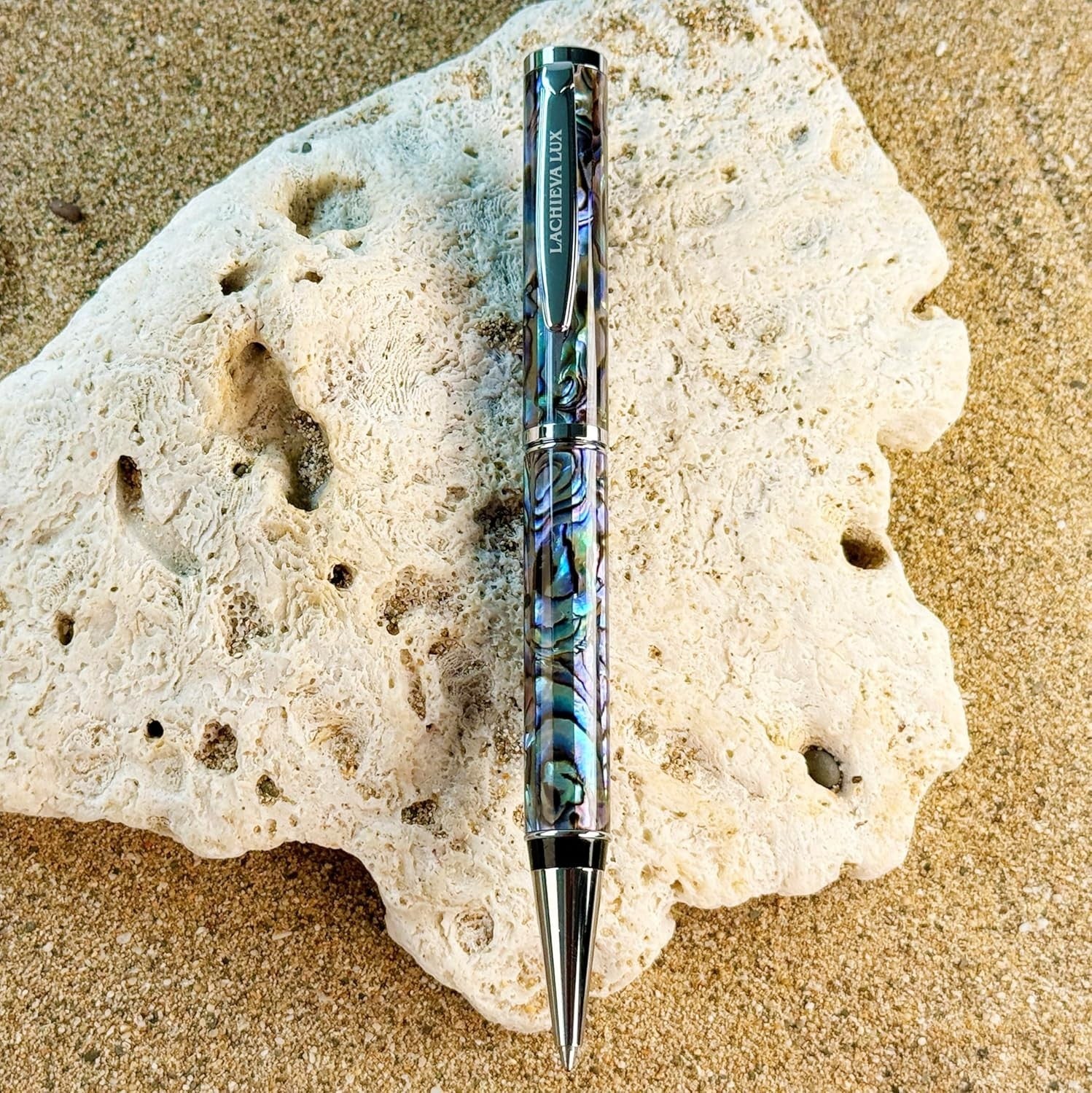 Luxury Abalone Shell Ballpoint Pen Gift Set Elegant Writing