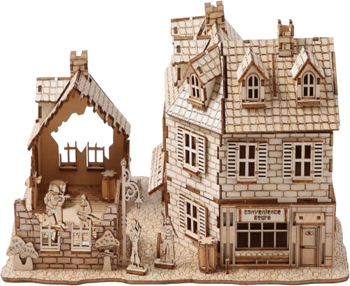 3D Wooden War House Puzzle Kit – DIY Historic Model for Adults Gift Décor