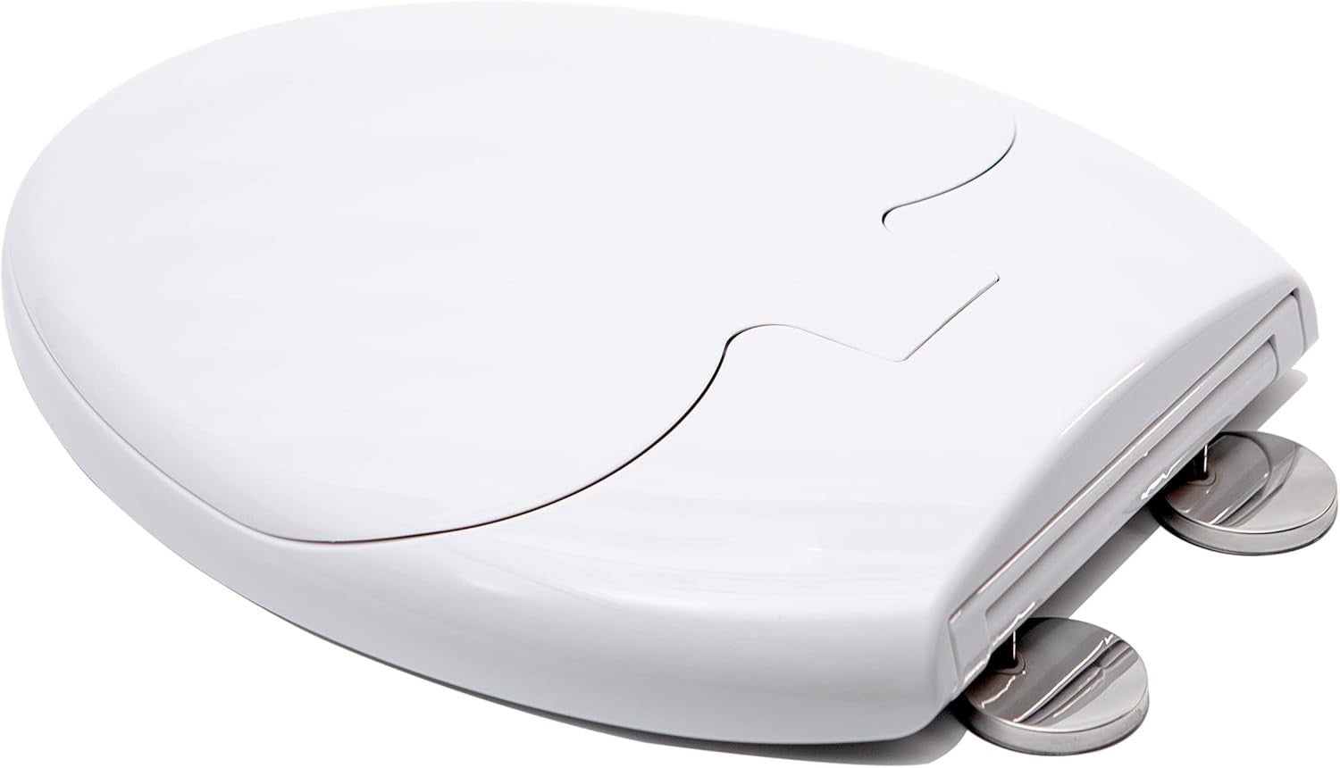 2-in-1 Family Toilet Seat Soft Close Child Seat Quick Release O-Shape PP