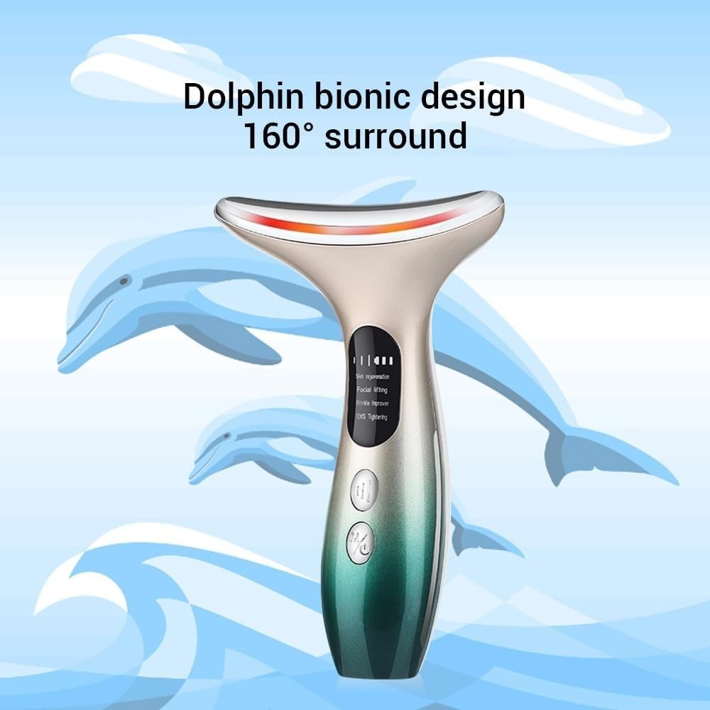 EMS Facial Massager Face Lifting Microcurrent LED Heat Sculpting