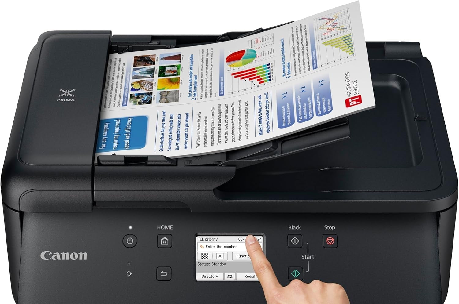 A4 4-in-1 Wireless Printer with Duplex & ADF Scanning - Black