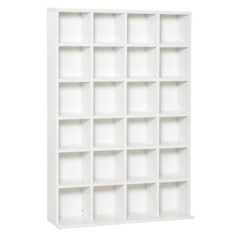 Large Media Storage Bookcase – 480 CD / 312 DVD Display Rack Unit