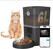 Smart Pet Feeder with Camera 6L WiFi App Control Auto Food Dispenser