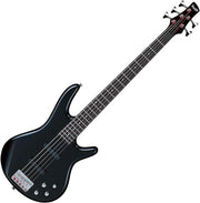 5 String Electric Bass Guitar Black Maple Neck Poplar Body