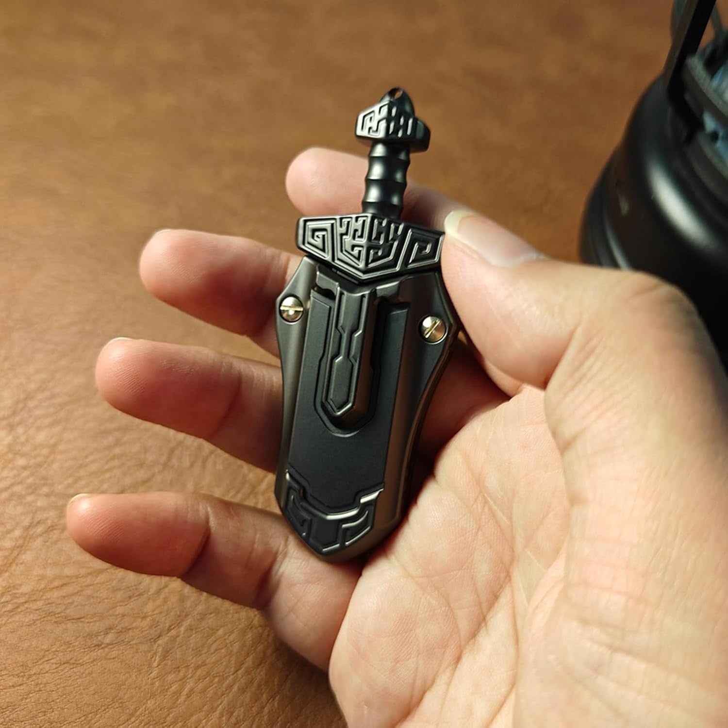 Sword Style Fidget Slider Metal EDC Stress Relief Clicker