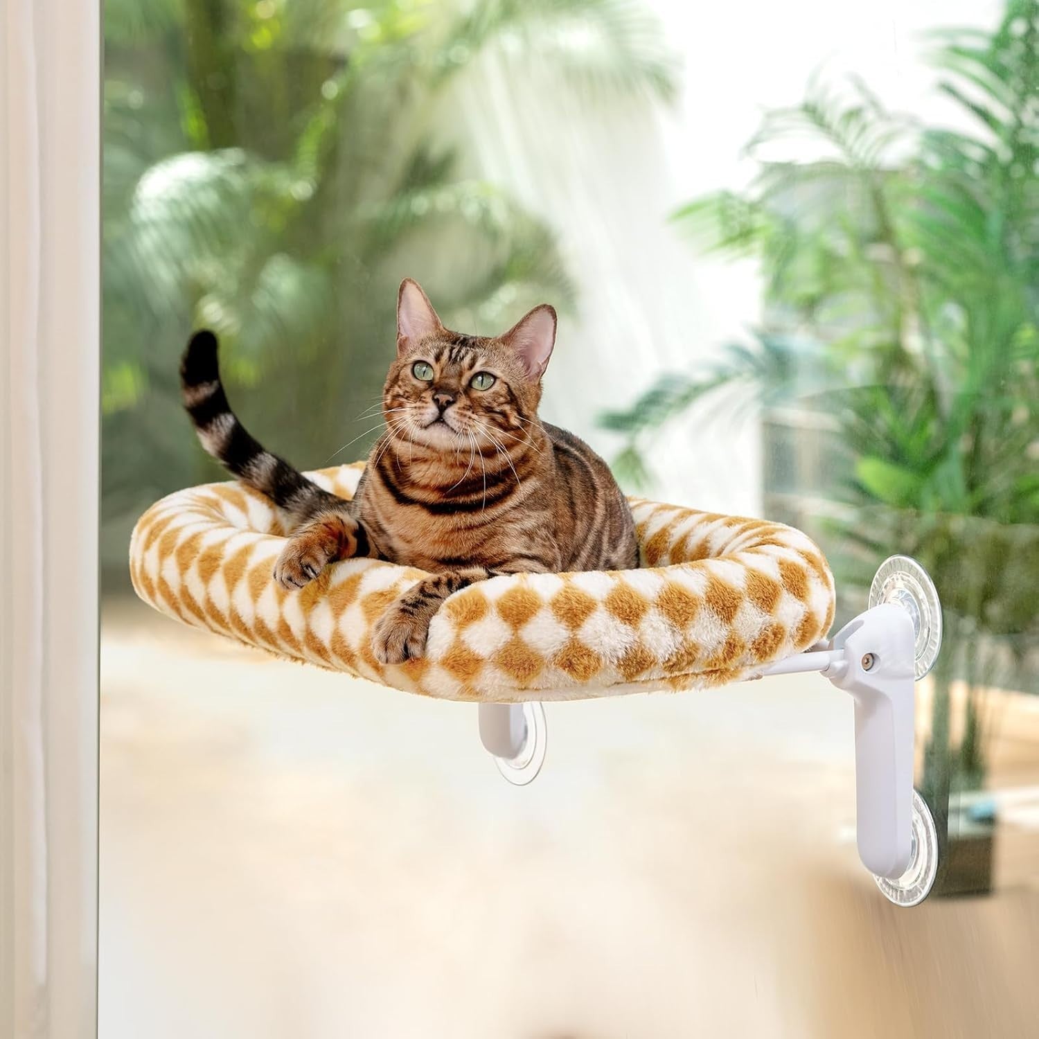Foldable Cat Window Hammock Perch Suction Cup Seat Washable Cushion