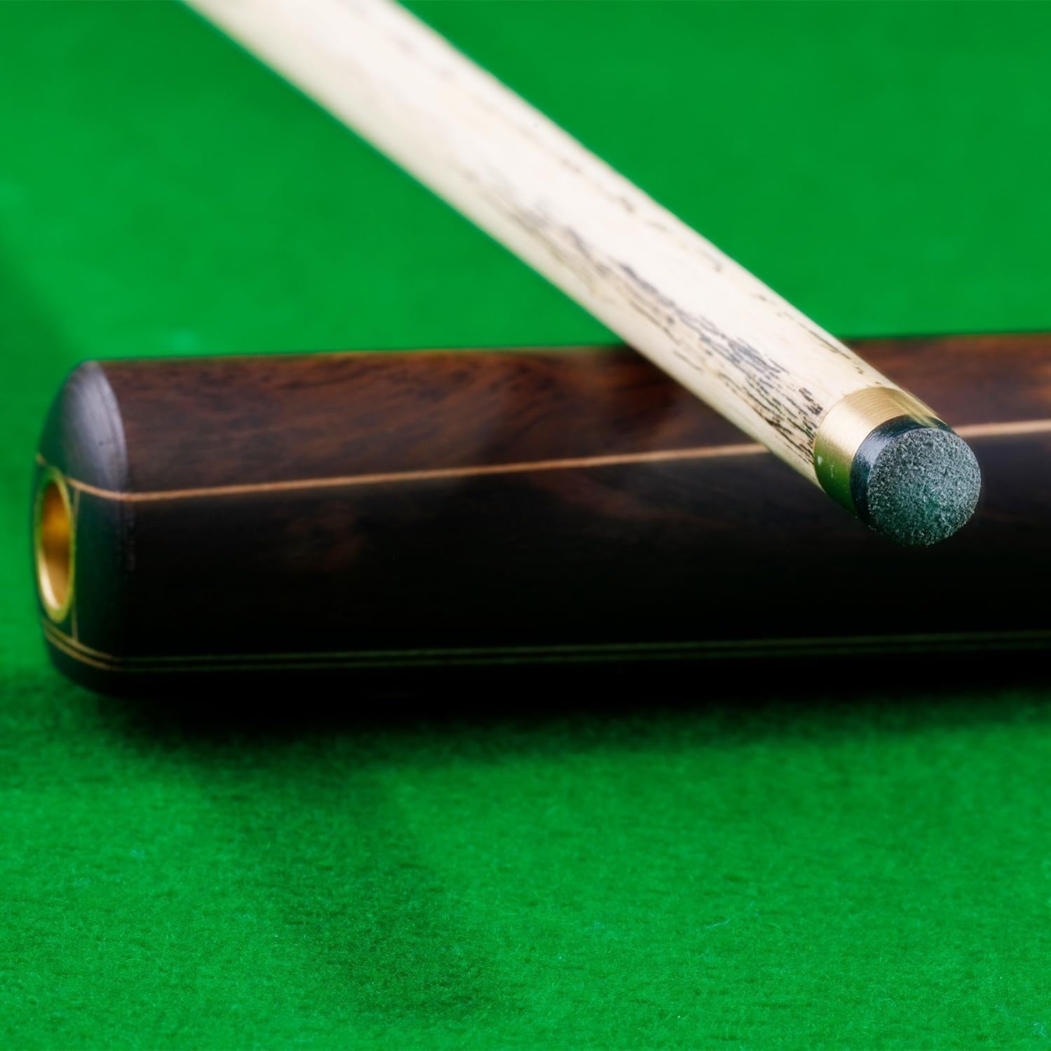 57" Snooker Pool Cue 3/4 Joint 9.5mm Tip Extension Case Wood Options