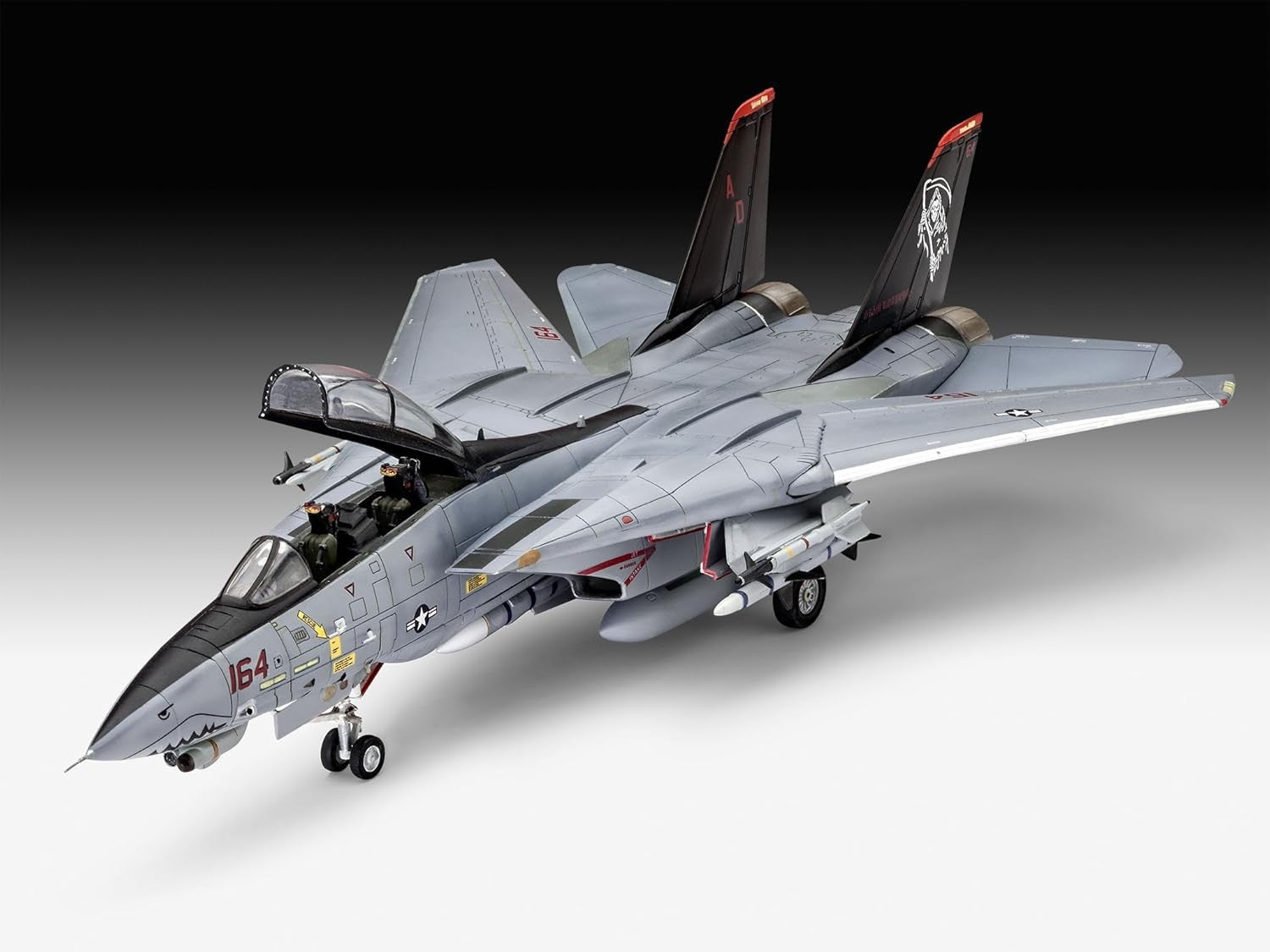 F-14D Super Tomcat 1:72 Jet Model Kit – 111 Parts Military Plane Replica