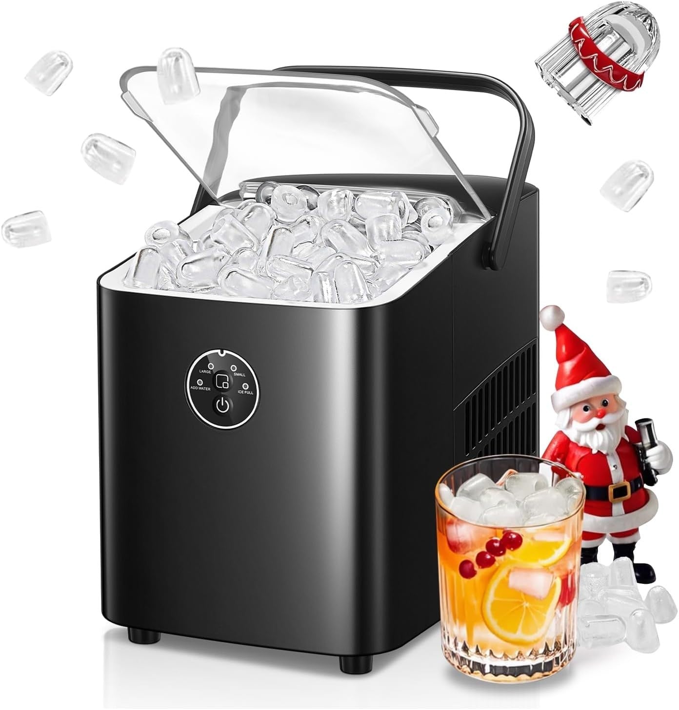 Countertop Ice Maker Fast 13kg Daily Portable Compact Machine
